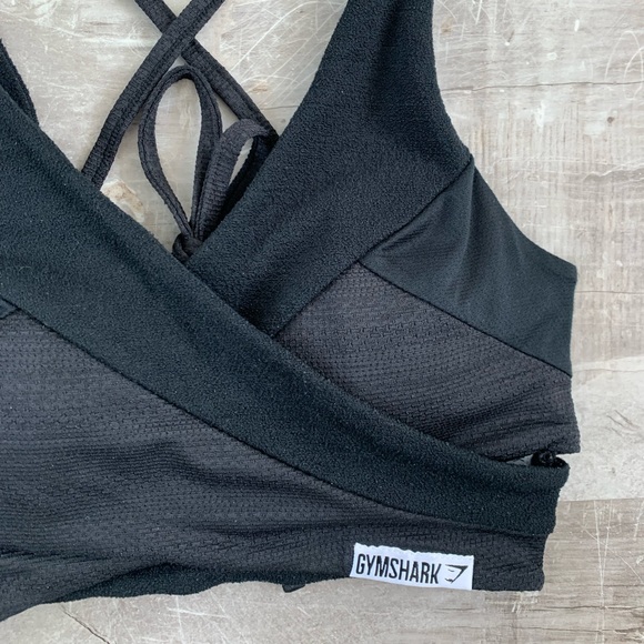 Gymshark True Texture Bralette in Black - Picture 2 of 7
